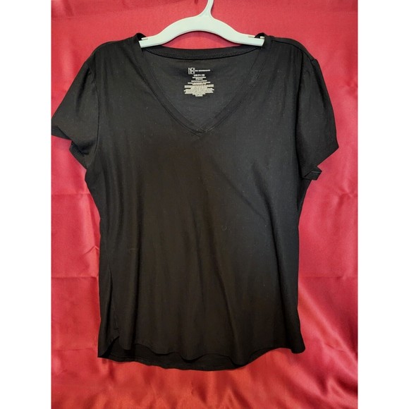 NOBO NO BOUNDARIES Black Size Large T Shirt Semi-Fitted Short Sleeve Spandex - Picture 1 of 4